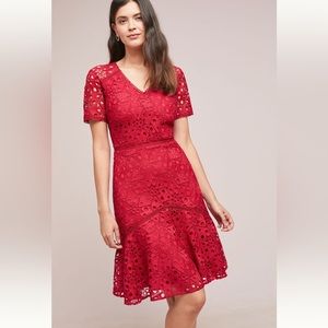 NWOT Anthropologie Shoshanna Lepage Lace Dress